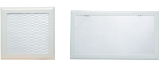 Grille avec cadre blanc grille blanche 500 x 200mm