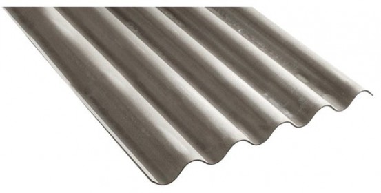PLAQUE fibro-ciment gris PO5 1,75x0,92