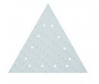 ABRASIF n°1 Argenté triangulaire G80 309080 SILVERFLEX  pour giraffe
