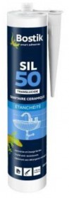 MASTIC SILICONE SANITAIRE SIL50 S Transp 310ml ref 30114320